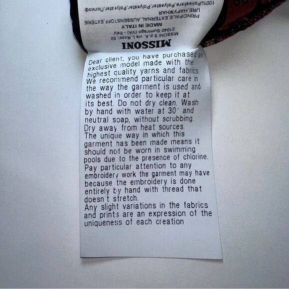 Missoni Dégradé Fringed Halter Neck Triangle Bikini in Black Monstera - Picture 13 of 13